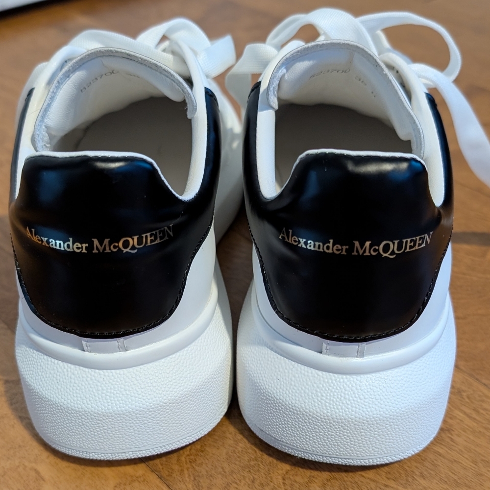Alexander McQueen Black and White Sneakers US Women's Size 7.5 NWOT